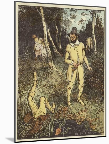 The Babes in the Wood (Colour Litho)-Randolph Caldecott-Mounted Giclee Print