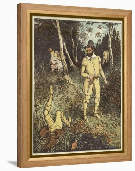 The Babes in the Wood (Colour Litho)-Randolph Caldecott-Framed Premier Image Canvas