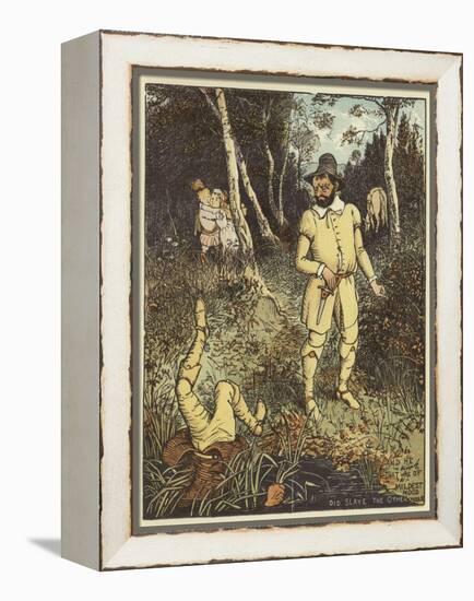 The Babes in the Wood (Colour Litho)-Randolph Caldecott-Framed Premier Image Canvas