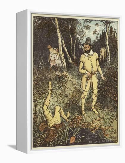 The Babes in the Wood (Colour Litho)-Randolph Caldecott-Framed Premier Image Canvas