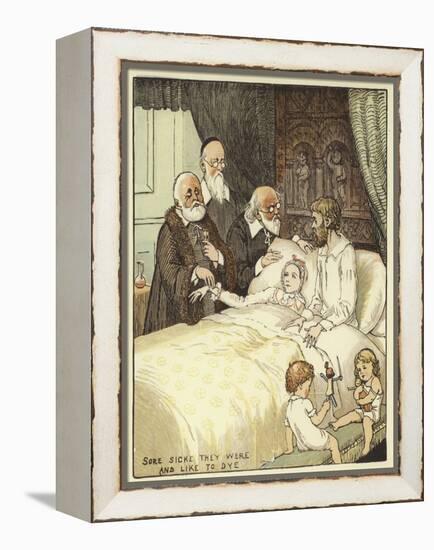 The Babes in the Wood (Colour Litho)-Randolph Caldecott-Framed Premier Image Canvas