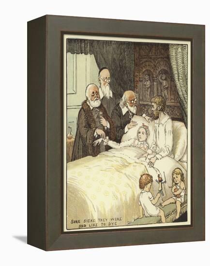 The Babes in the Wood (Colour Litho)-Randolph Caldecott-Framed Premier Image Canvas