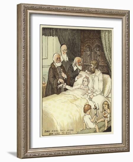 The Babes in the Wood (Colour Litho)-Randolph Caldecott-Framed Giclee Print