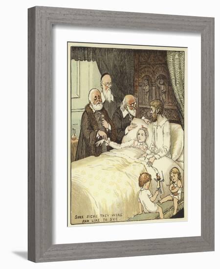 The Babes in the Wood (Colour Litho)-Randolph Caldecott-Framed Giclee Print