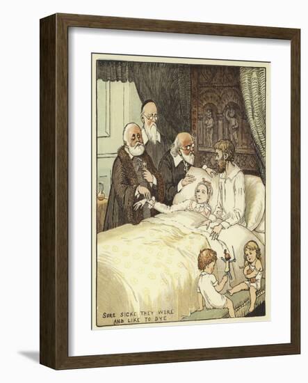 The Babes in the Wood (Colour Litho)-Randolph Caldecott-Framed Giclee Print