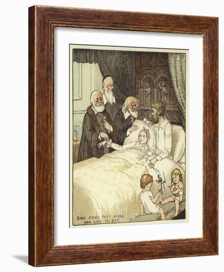 The Babes in the Wood (Colour Litho)-Randolph Caldecott-Framed Giclee Print