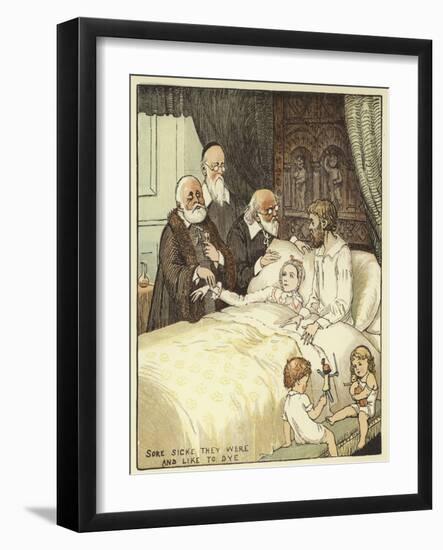 The Babes in the Wood (Colour Litho)-Randolph Caldecott-Framed Giclee Print