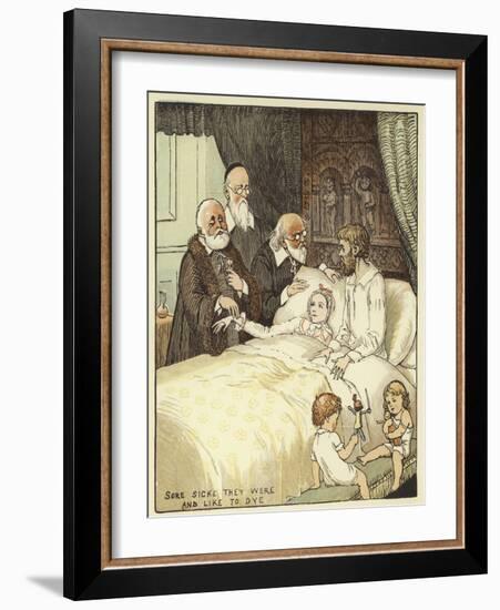 The Babes in the Wood (Colour Litho)-Randolph Caldecott-Framed Giclee Print