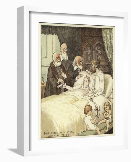 The Babes in the Wood (Colour Litho)-Randolph Caldecott-Framed Giclee Print