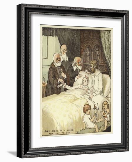 The Babes in the Wood (Colour Litho)-Randolph Caldecott-Framed Giclee Print