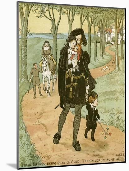 The Babes in the Wood-Randolph Caldecott-Mounted Giclee Print