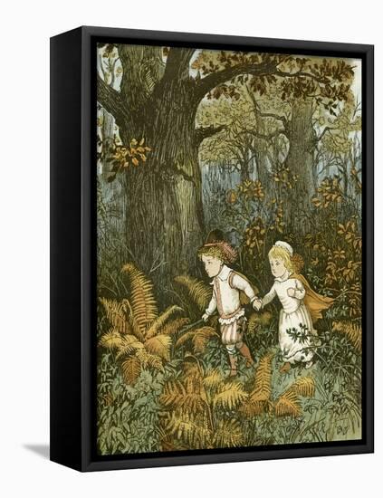 The Babes in the Wood-Randolph Caldecott-Framed Premier Image Canvas