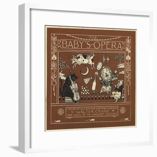 The Baby's Opera-Walter Crane-Framed Giclee Print