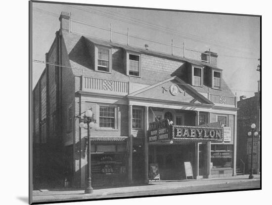 The Babylon Theatre, Babylon, New York, 1925-null-Mounted Photographic Print