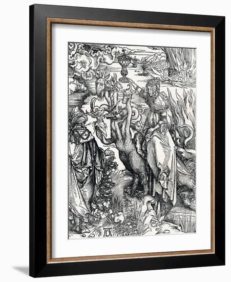 'The Babylonish Whore', 1498, (1906)-Albrecht Durer-Framed Giclee Print