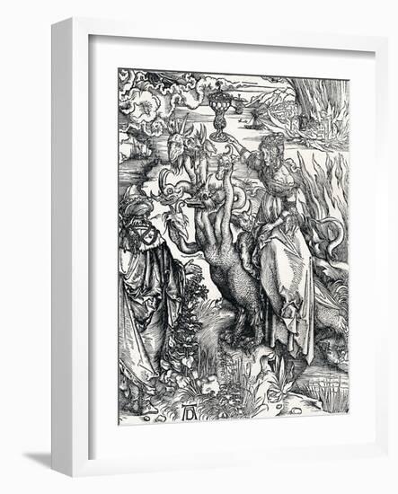 'The Babylonish Whore', 1498, (1906)-Albrecht Durer-Framed Giclee Print