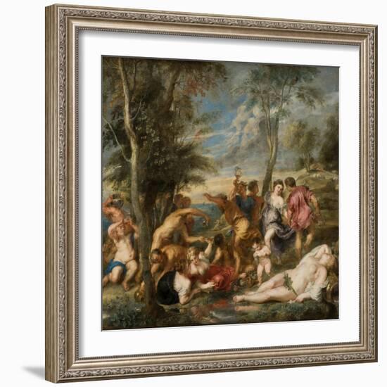 The Bacchanal of the Andrians-Peter Paul Rubens-Framed Giclee Print