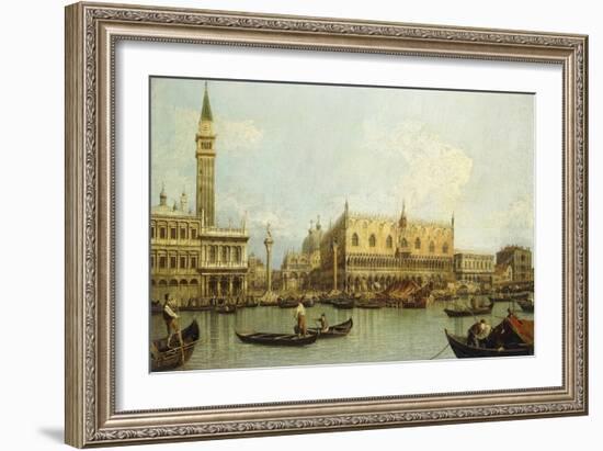 The Bacino di S. Marco, Venice, from the Piazzetta-Canaletto Giovanni Antonio Canal-Framed Giclee Print