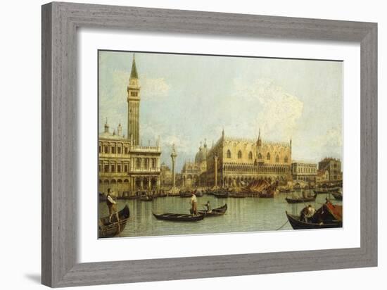 The Bacino di S. Marco, Venice, from the Piazzetta-Canaletto Giovanni Antonio Canal-Framed Giclee Print