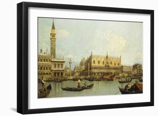 The Bacino di S. Marco, Venice, from the Piazzetta-Canaletto Giovanni Antonio Canal-Framed Giclee Print