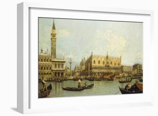 The Bacino di S. Marco, Venice, from the Piazzetta-Canaletto Giovanni Antonio Canal-Framed Giclee Print