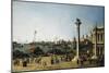 The Bacino Di S. Marco, Venice, from the Piazzetta-Canaletto-Mounted Giclee Print