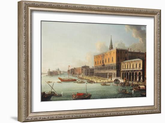 The Bacino Di San Marco, Venice, Looking West, C.1740s-Antonio Joli-Framed Giclee Print