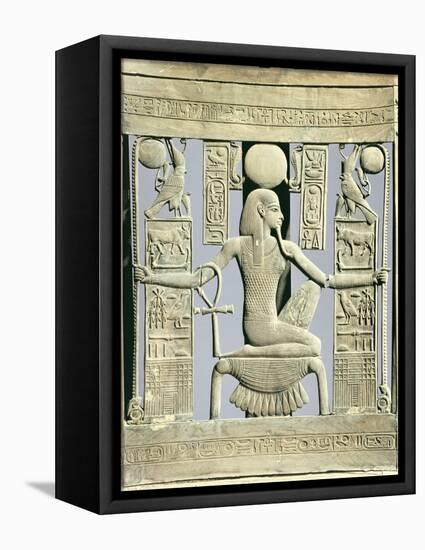 The Back of a Chair Decorated with Royal Names and the Spirit of Millions of Years, Thebes, Egypt-Robert Harding-Framed Premier Image Canvas