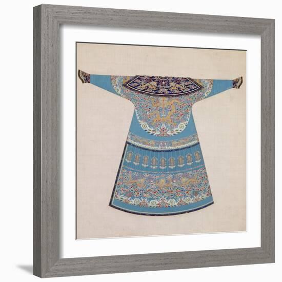 The Back of a Summer Court Robe Worn by the Emperor, China-null-Framed Giclee Print