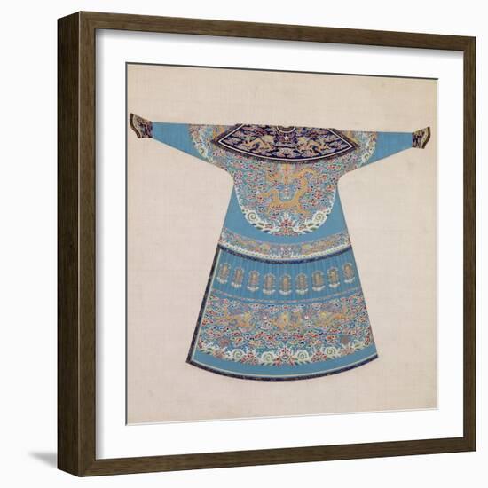 The Back of a Summer Court Robe Worn by the Emperor, China-null-Framed Giclee Print