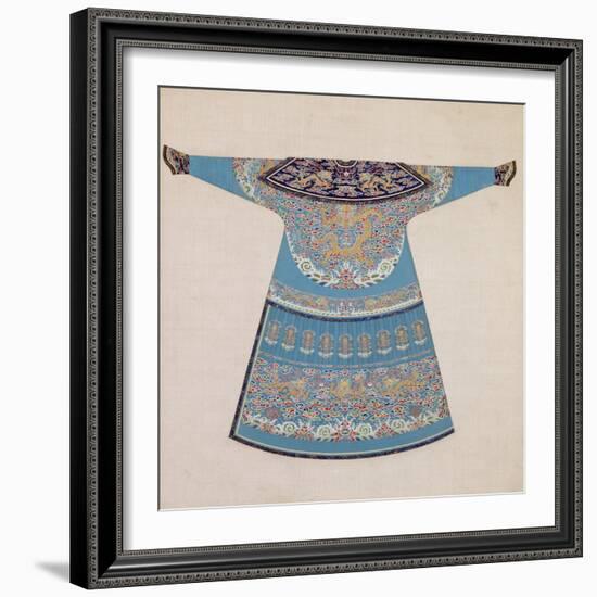 The Back of a Summer Court Robe Worn by the Emperor, China--Framed Giclee Print