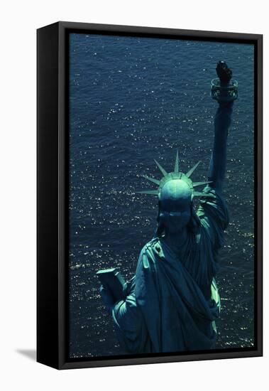 The Back of the Statue of Liberty-Dirck Halstead-Framed Premier Image Canvas