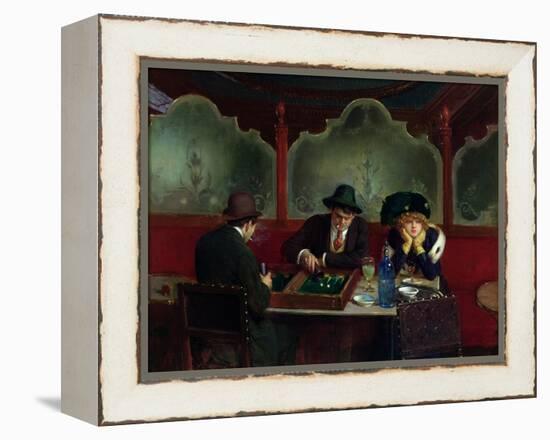 The Backgammon Players-Jean Béraud-Framed Premier Image Canvas