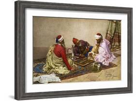 The Backgammon Players-Giulio Rosati-Framed Giclee Print