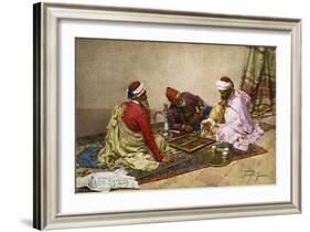 The Backgammon Players-Giulio Rosati-Framed Giclee Print