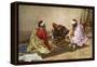 The Backgammon Players-Giulio Rosati-Framed Premier Image Canvas