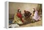 The Backgammon Players-Giulio Rosati-Framed Premier Image Canvas