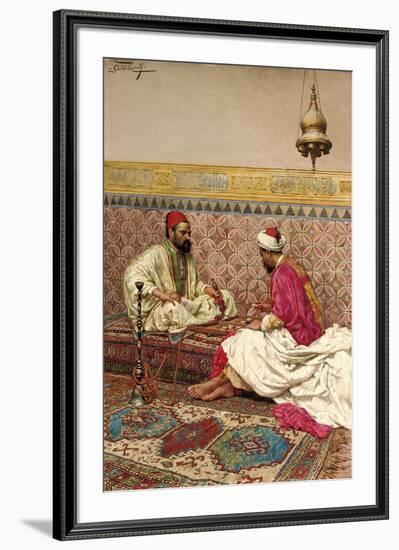 The Backgammon Players-Giulio Rosati-Framed Giclee Print