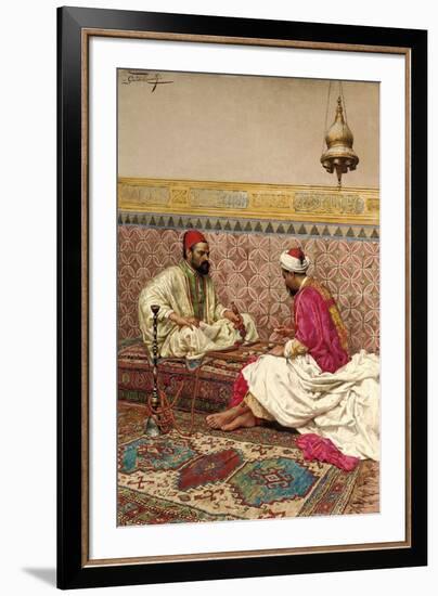 The Backgammon Players-Giulio Rosati-Framed Giclee Print