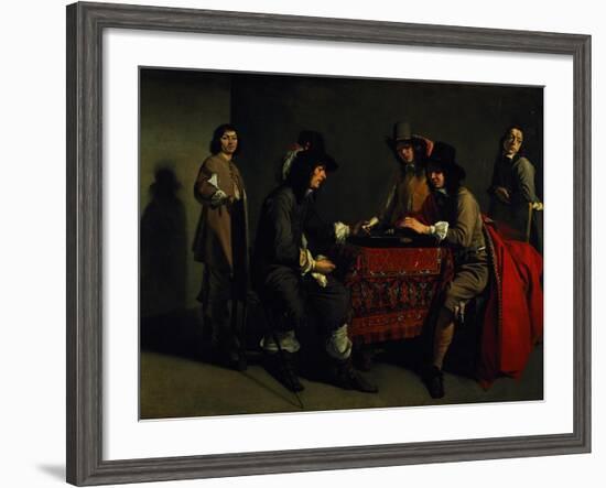 The Backgammon Players-Antoine & Louis Le Nain-Framed Giclee Print