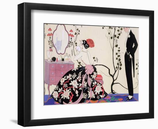 The Backless Dress-Georges Barbier-Framed Giclee Print