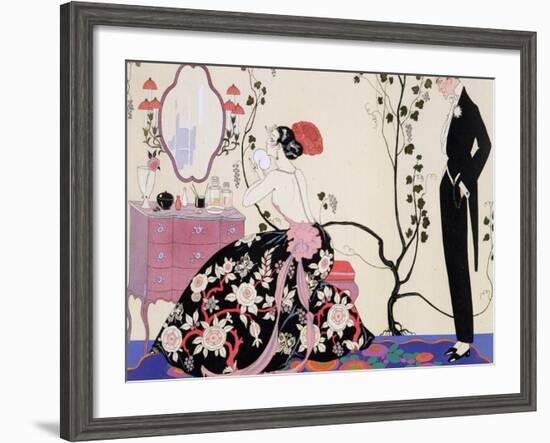 The Backless Dress-Georges Barbier-Framed Giclee Print