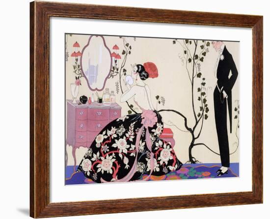 The Backless Dress-Georges Barbier-Framed Giclee Print