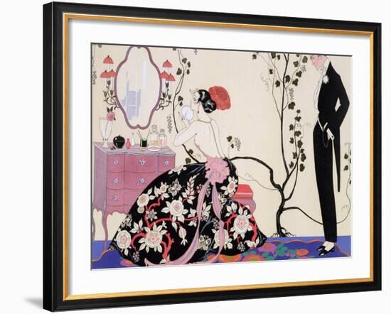 The Backless Dress-Georges Barbier-Framed Giclee Print