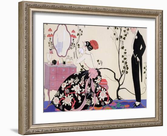 The Backless Dress-Georges Barbier-Framed Giclee Print