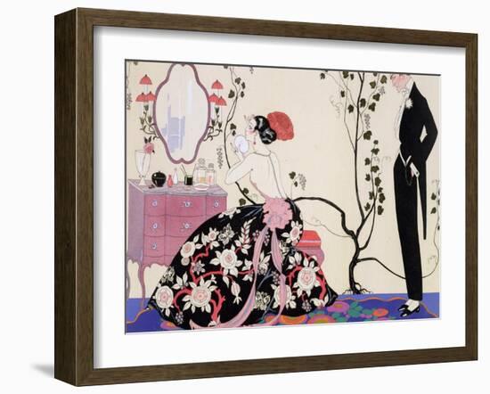 The Backless Dress-Georges Barbier-Framed Giclee Print