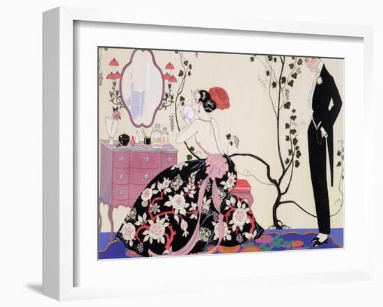 The Backless Dress-Georges Barbier-Framed Giclee Print