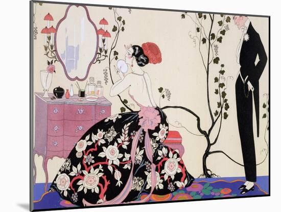 The Backless Dress-Georges Barbier-Mounted Giclee Print