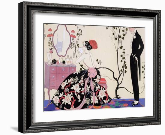 The Backless Dress-Georges Barbier-Framed Giclee Print