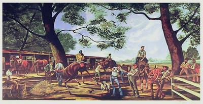 The Backstretch Collectable Print By Ernie Barnes Art Com